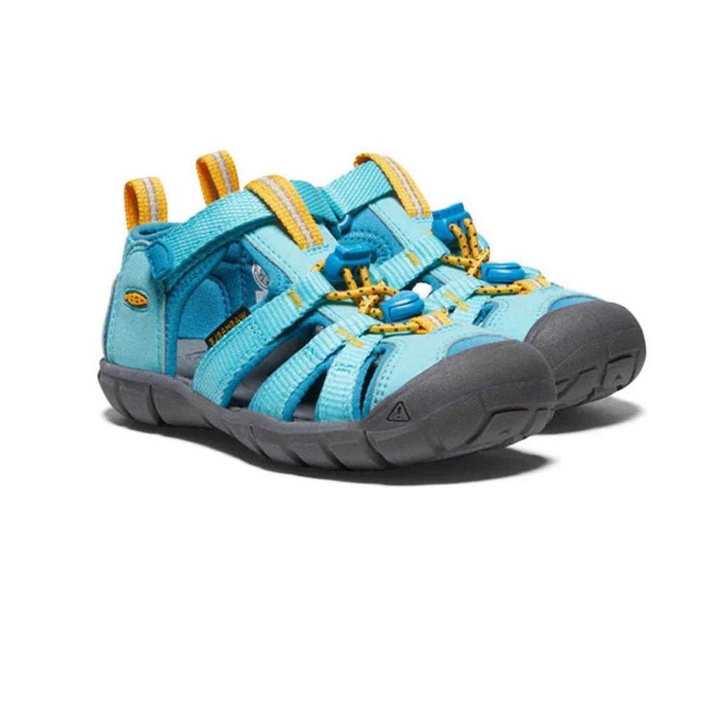 KEEN Kids Seacamp II CNX Ipanema Fjord Blue Water Sandals Size 11 US